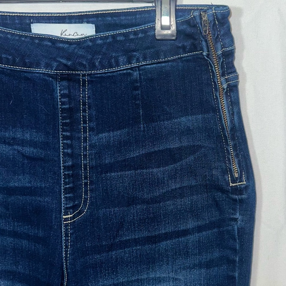 Women’s KanCan dark denim flare leg side zip Jeans size 11 Must have apparel